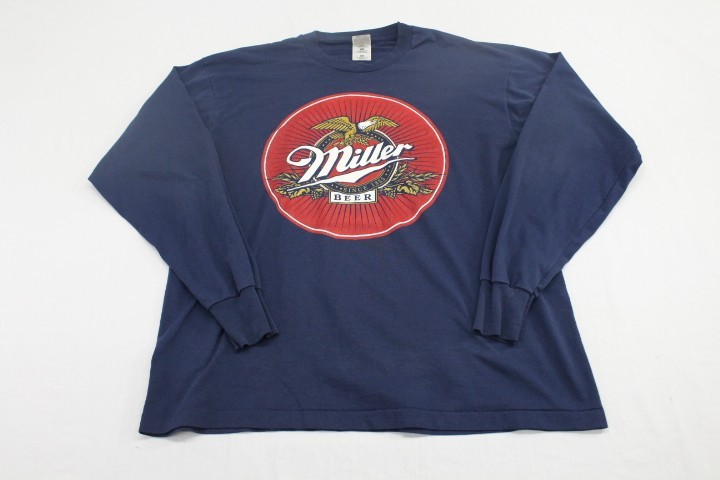Vintage Miller  Beer Shirt Mens XL 90s Single Stitch Made in USA