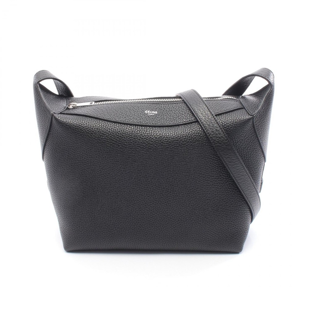 CELINE Harry Shoulder crossbody Bag 122333GT738SI leather Black NEW mens