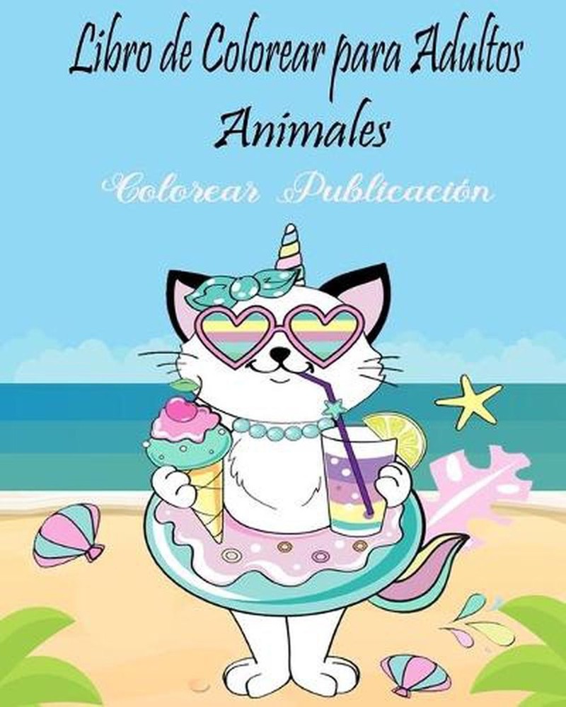 Libro de Colorear para Adultos Animales: Libro de colorear Animales, libro de co