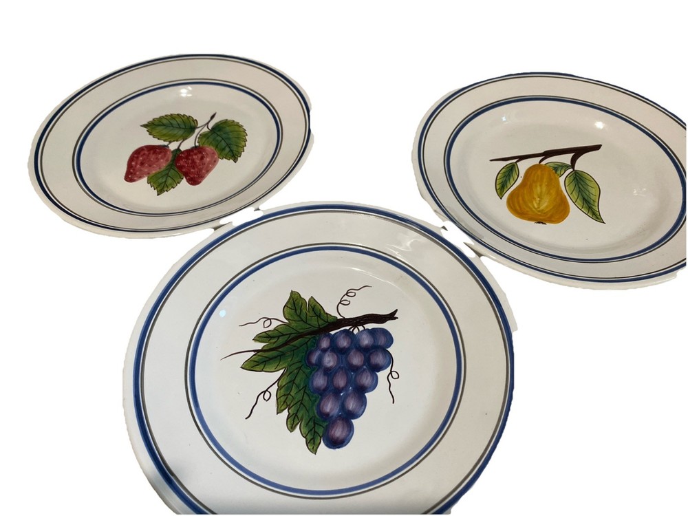 Williams Sonoma CASAFINA Portugal FRUIT Pattern 8 1/4