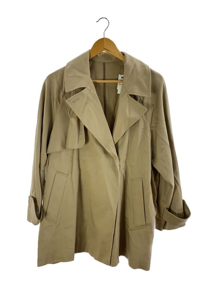 United Arrows Green Relaxing Label Middle Trench Coat/38/Cotton/Beg/3625-199-200