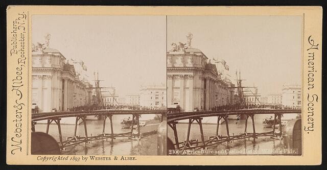 Photo:Chicago Illinois USA 1893 World's Fair Agriculture and Casino Bldg
