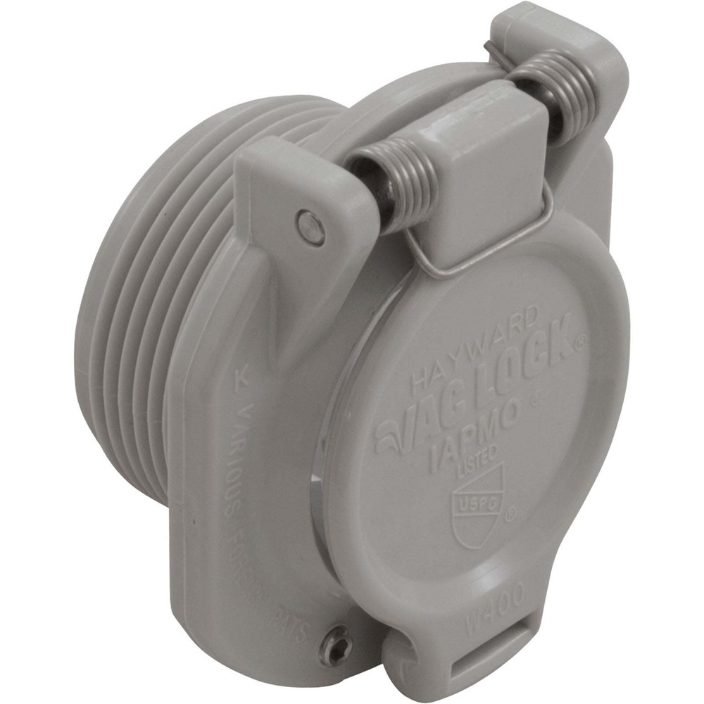 Wall Fitting, Hayward, Vac Lock Safety, Gray