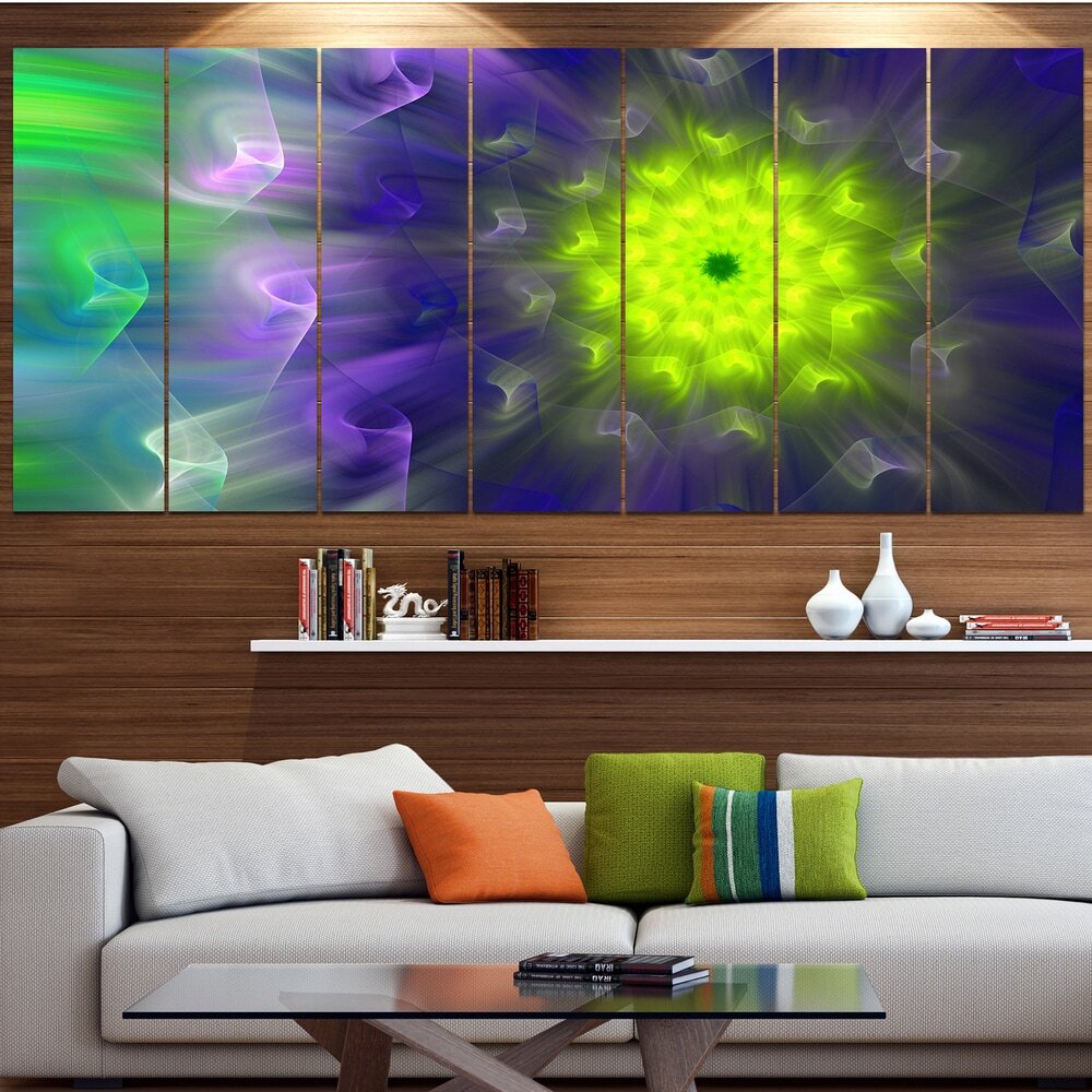 Designart Amazing Dance of Exotic Petals - Modern Floral Oversized Wall Art - Vibrant Botanical Print for Contemporary Home Decor