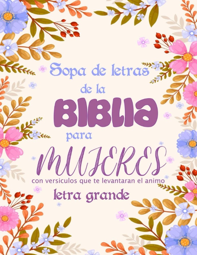 Sopa de letras de la biblia para Mujeres con versículos que te levantaran el ani