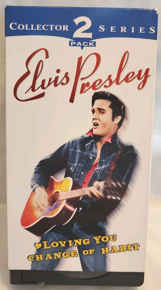 VHS Tape Elvis Presley Movies Collector 2 Pack Loving You and Change Of Habit