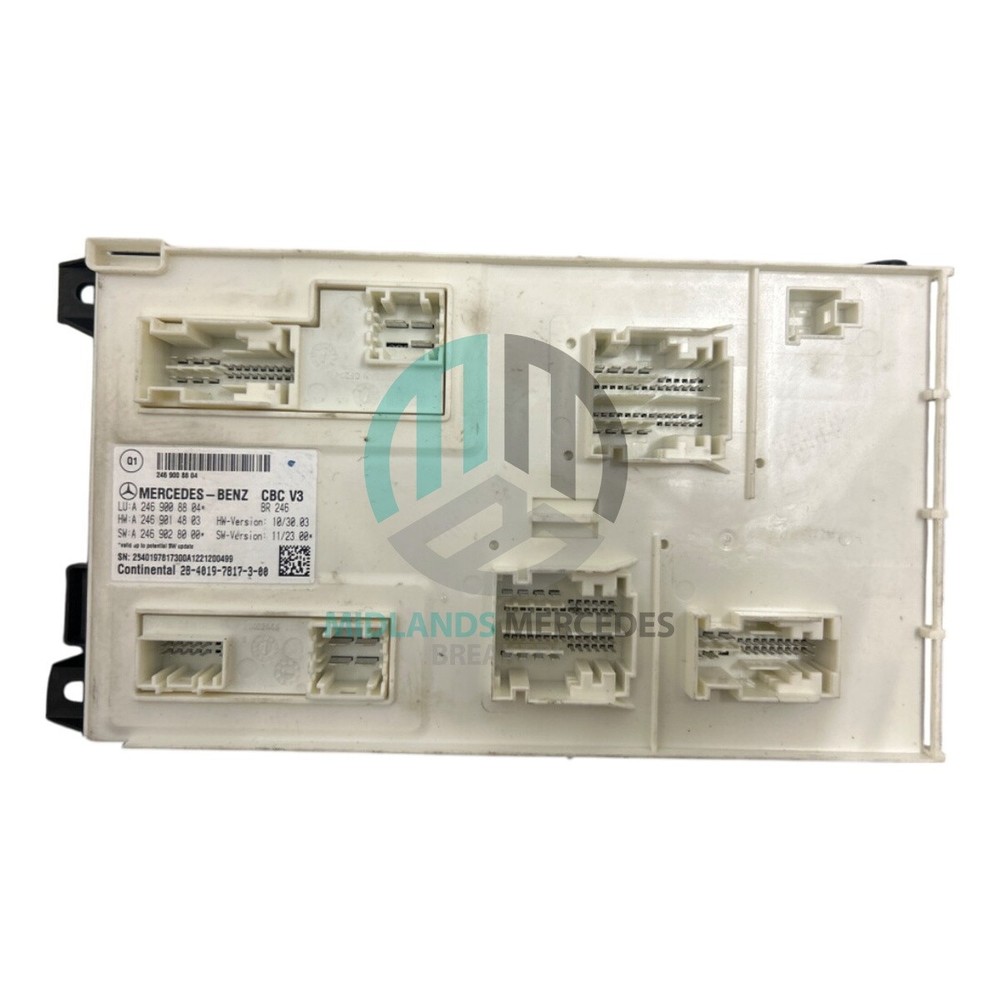 MERCEDES-BENZ B Class W246 BCU BCM Body Control Module A2469008804