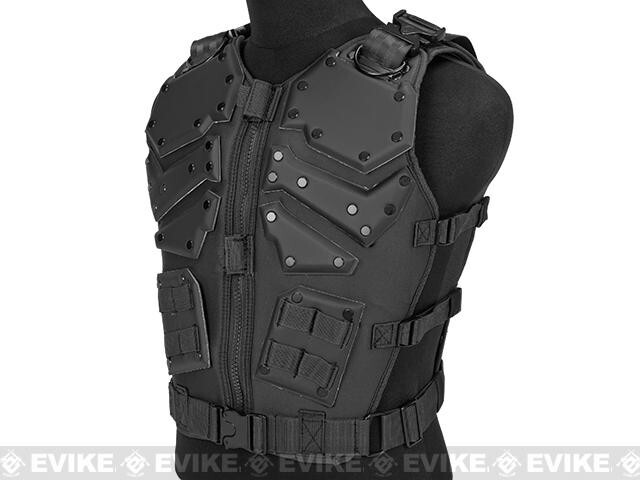 Matrix Cobra Warrior High Speed Body Armor Airsoft Tatcial Vest (Color: Black)