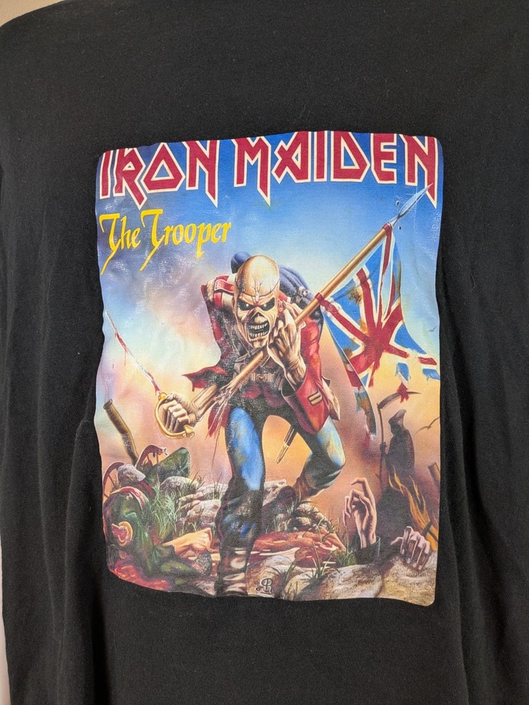 Iron Maiden The Trooper T-Shirt Mens 3XL Black Gildan Heavy Cotton Eddie Rock