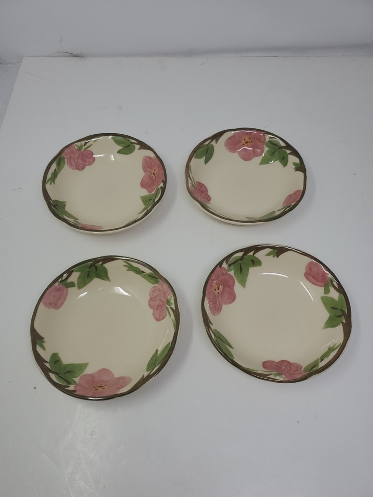 Vintage Set Of 4 Franciscan Desert Rose 5