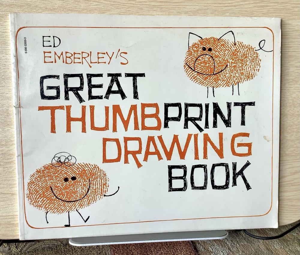 Vintage 1st Edition 1977 Ed Emberley’s Great Thumbprint Drawing Book Scholastic
