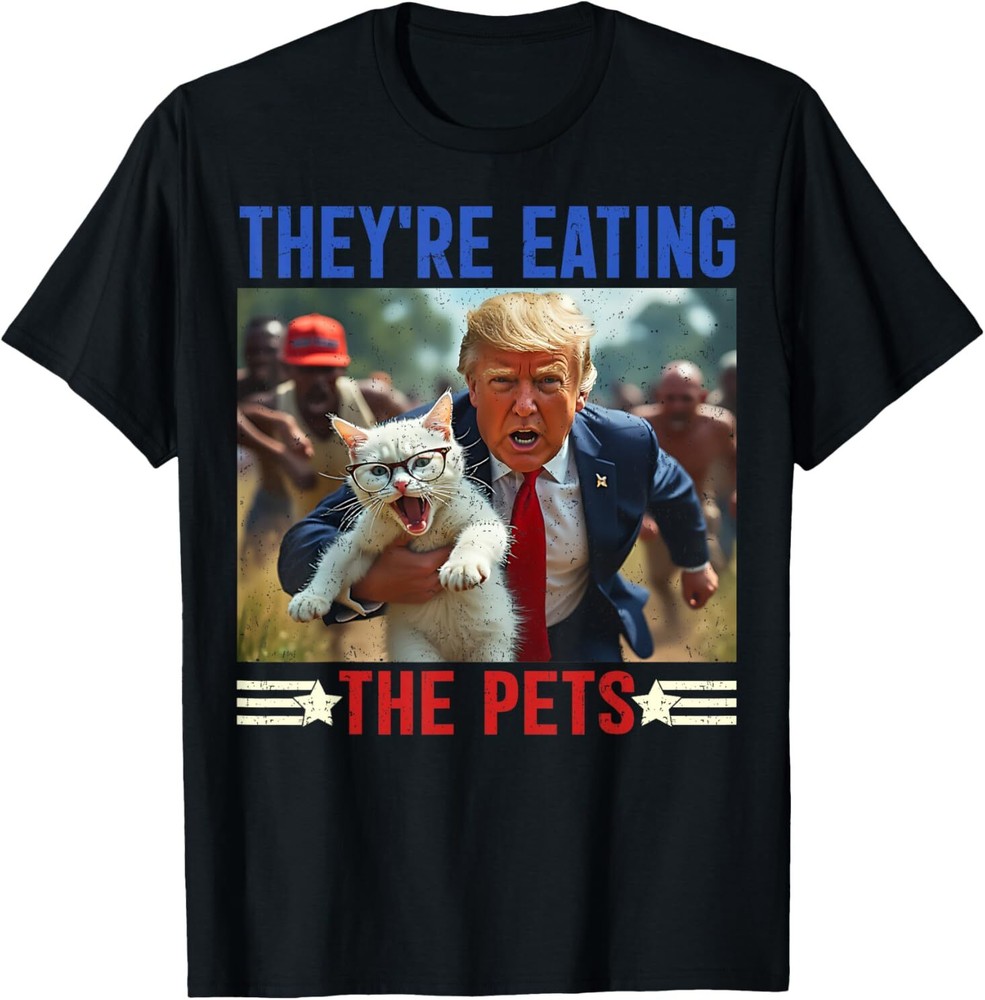 They're eating the pets funny debate quote 2024 Donald Trump T-Shirt