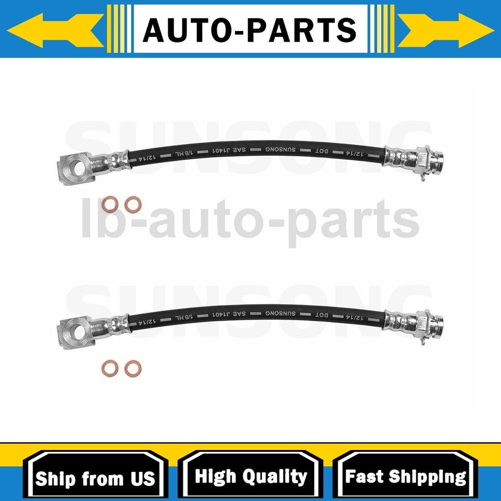 For Chevrolet Blazer 4.3L RWD 2001 2x Brake Hose Line Rear