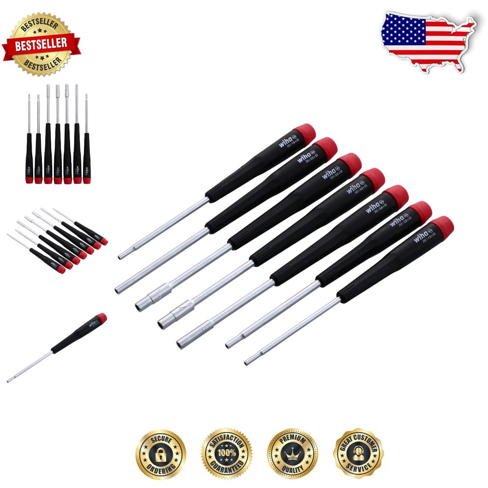 7-Piece Metric Nut Driver Set with Comfort-Grip Cushioned Handles