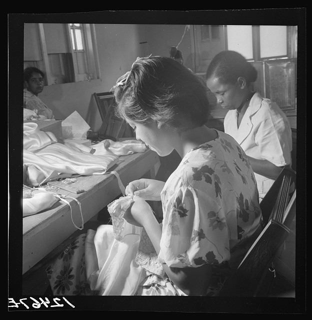 Photo:San Juan Puerto Rico 1938 PRRA Needlework Cooperative at Work