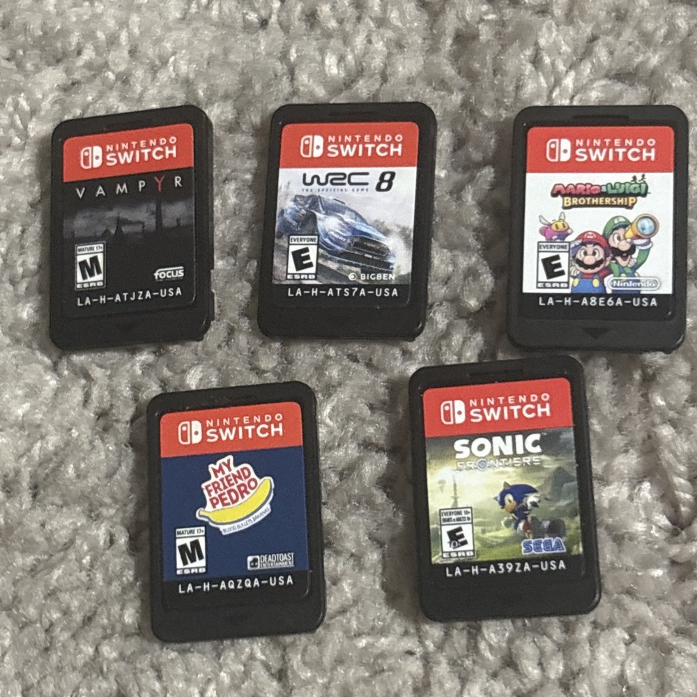 Lot Of 5 Nintendo Switch Games Cartridge Only