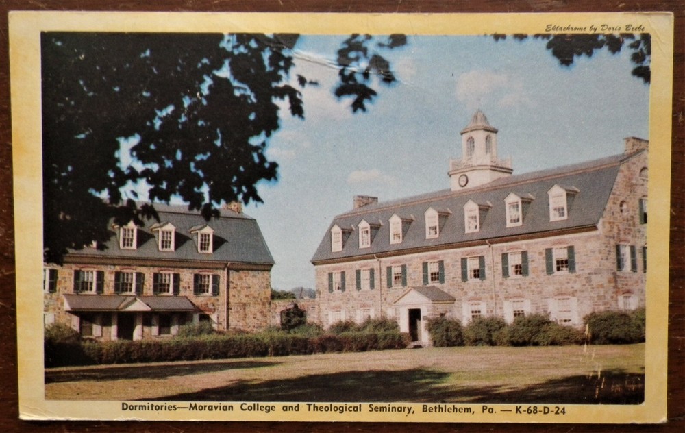 Dormitories - Moravian College & Theological Seminary, Bethlehem, PA Postcard