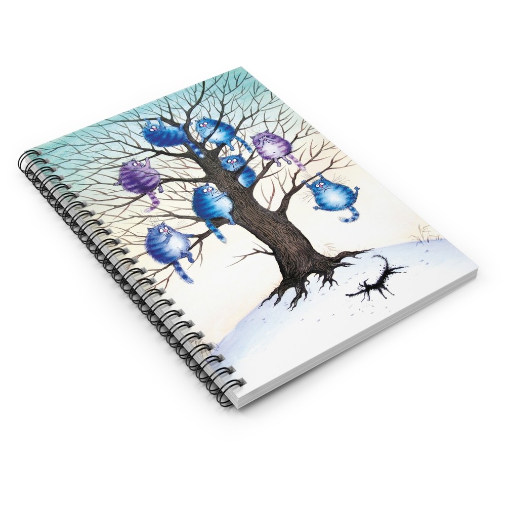Cat Lover's Spiral Notebook, Journal, Diary, Sketchbook, Christmas Gift