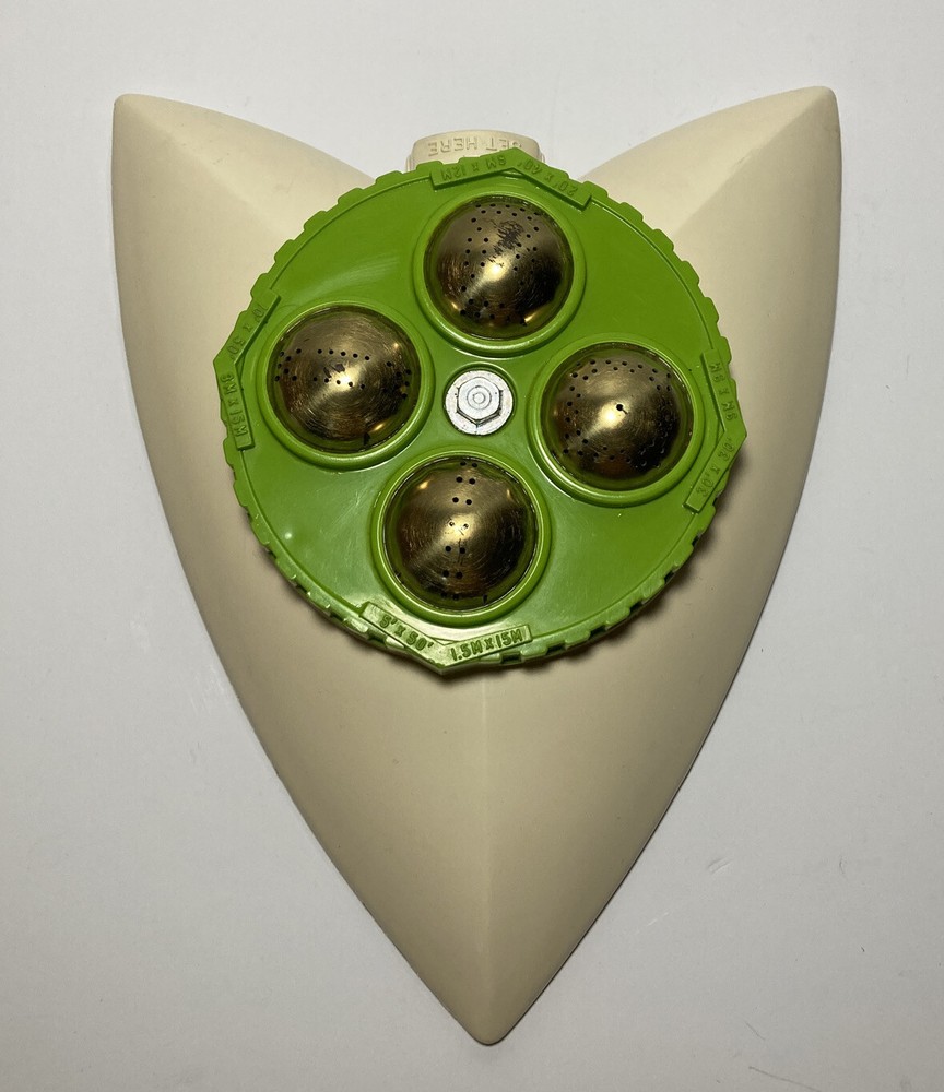Vintage Melnor Turret Sprinkler Beige & Avacado Green Sprays 4 Different Shapes