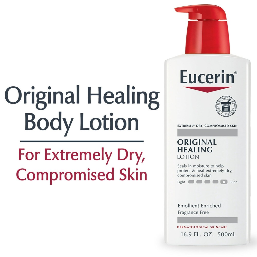 Eucerin Original Healing Soothing Repair Lotion Fragrance Free 16.9oz (6 Pack)