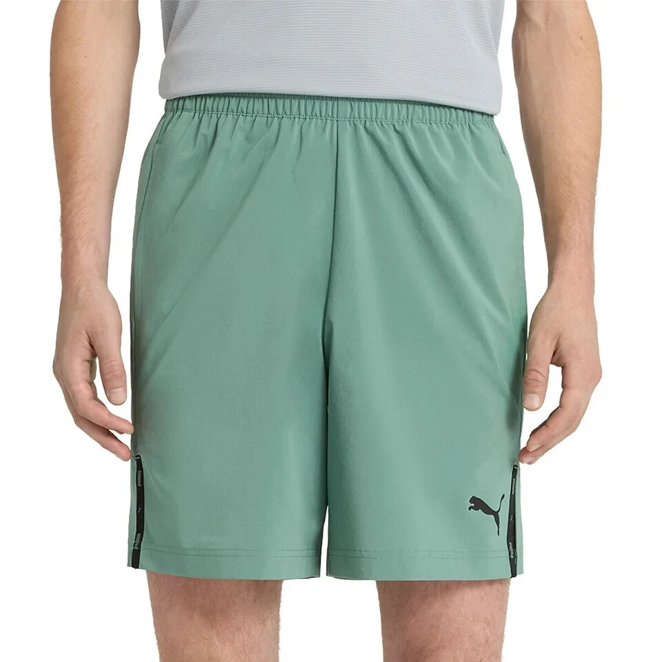 Puma Men's Active Woven Shorts, Green, Size S