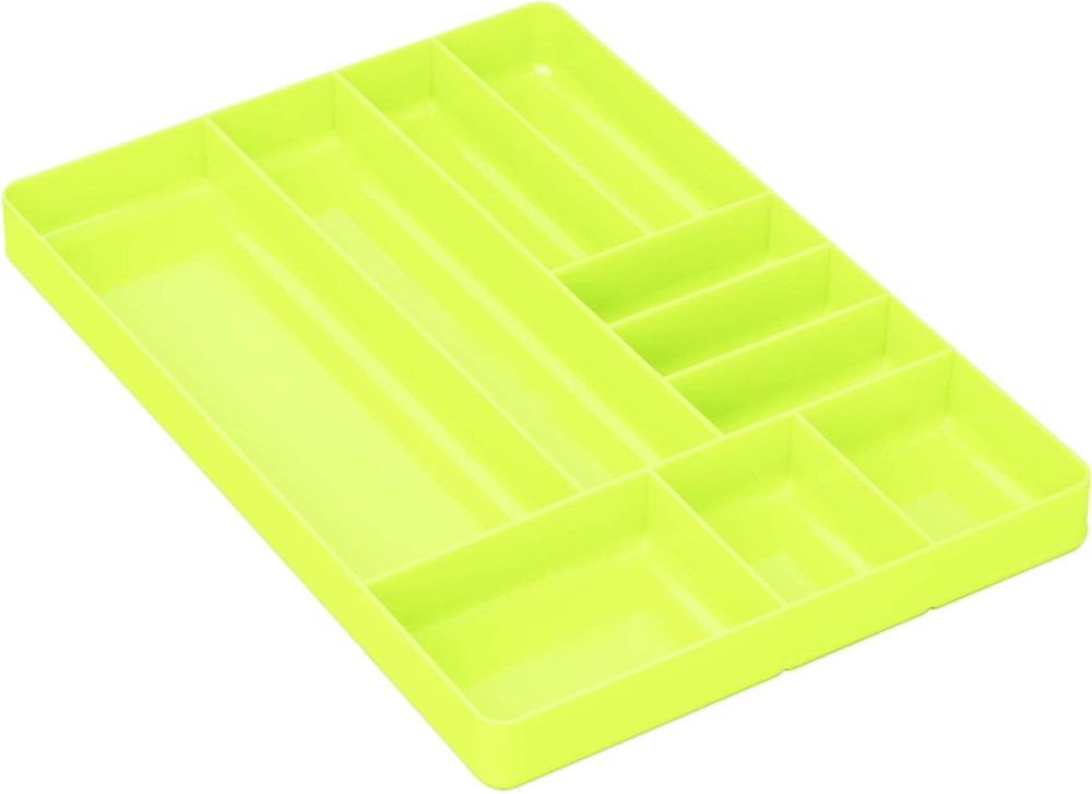 10 Compartment Drawer Organizer: Heavy Duty Stackable Tray for Automotive Garage