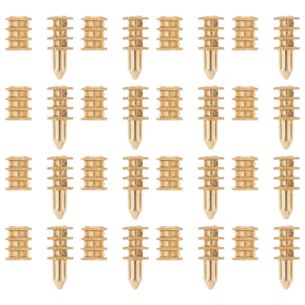 20 Pcs Table Bolt Sleeve Leaf Alignment Copper Sets Level Surface Connectors