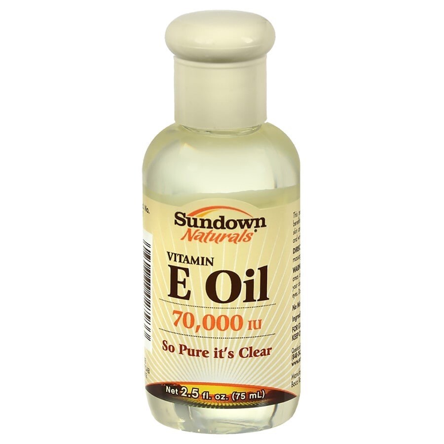 (x6 Bottles) Sundown Naturals Vitamin E Oil 70000 iu 2.5oz For Skin Lotion Body