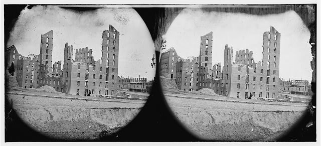 Photo:Richmond VA 1865 Ruins of Gallego Flour Mill Civil War Stereo View