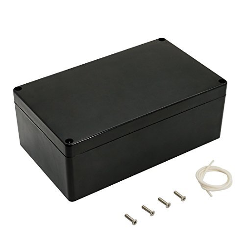 LeMotech ABS Plastic Electrical Project Case Power Junction Box Black 7.87 4.72-image