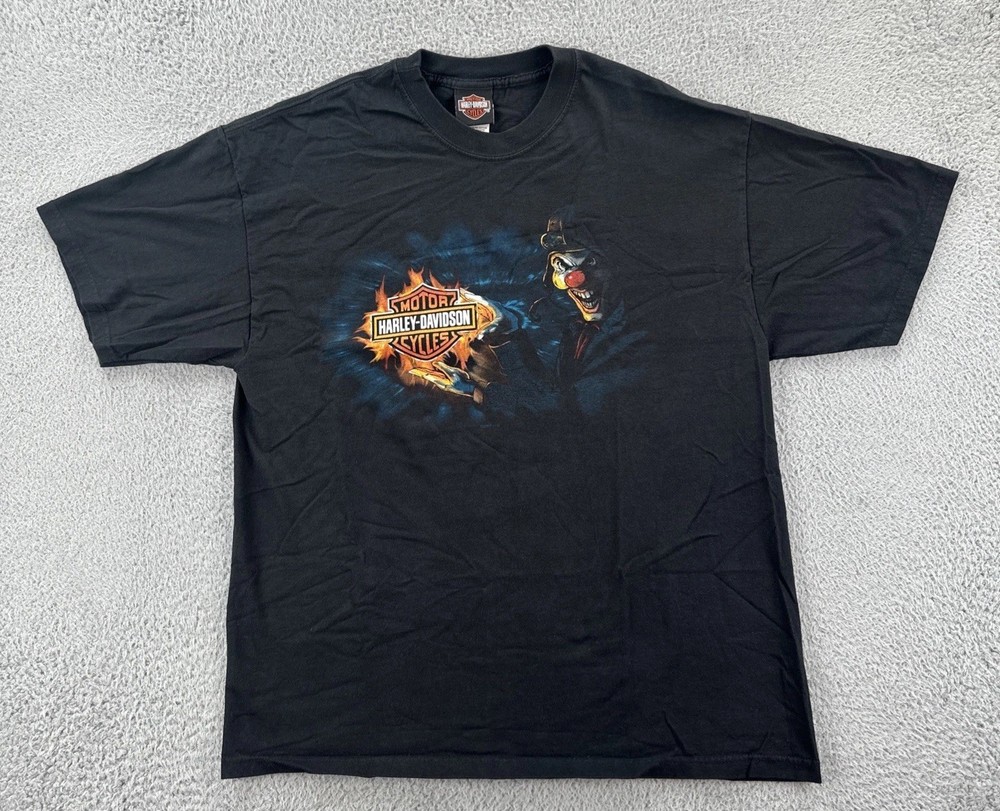 Vintage Harley-Davidson Men’s XL Black T Shirt Outpost HD Pueblo Colorado EUC