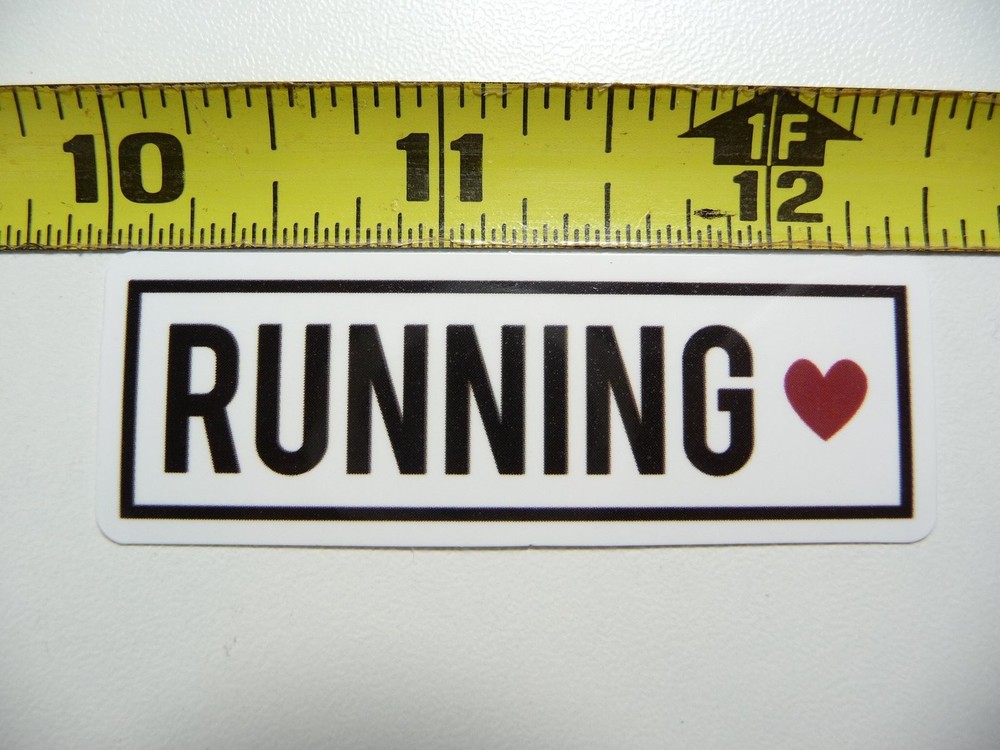 Fitness Running Love Decal Sticker for Gym Workout & Weightlifting