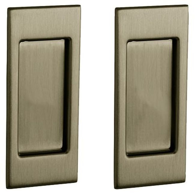 Baldwin Santa Monica Passage Pocket Door Set in Black - PD006.PASS  