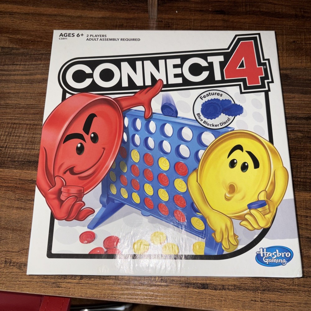 Connect 4 Strategy Board Game Classic Family Fun Game Night By Hasbro NEW