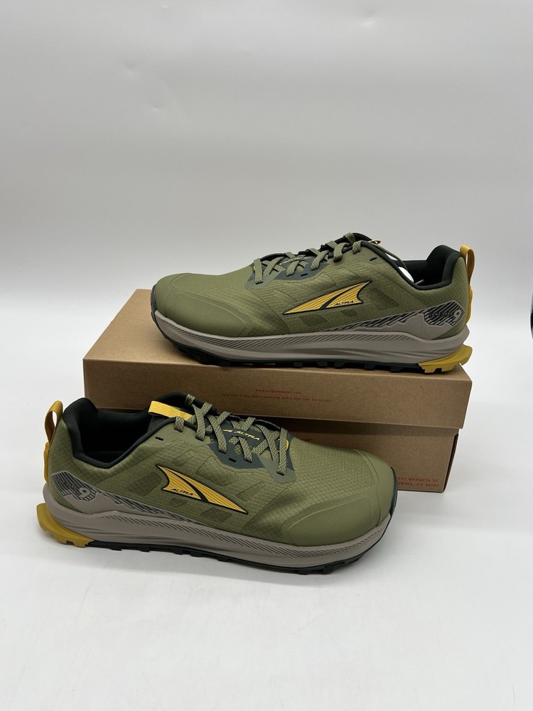 Altra Lone Peak 9 Men 11.5 Wide Green Mesh Low Top Hiking Running Sneakers Shoes