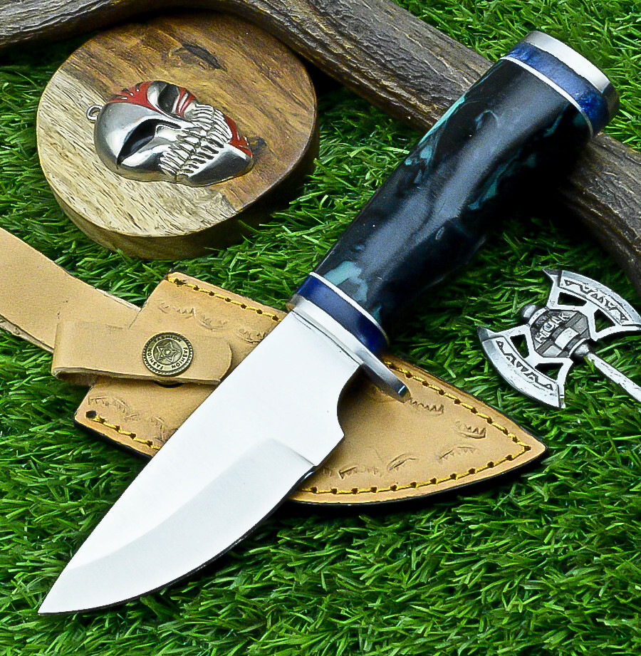 Custom Hand Forged J2 Steel Blade skinning Knife, Hunting CAMPING Knife- UN-7314