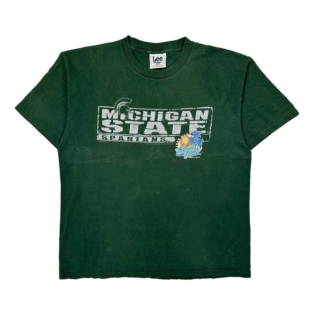 Michigan State Spartans Lee Sport College T-Shirt - XL Green Cotton