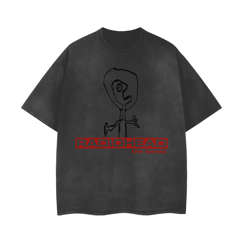 [ACID WASHED RIPPED] RADIOHEAD '95 Distressed Vintage Feel T-Shirt Unisex 101194