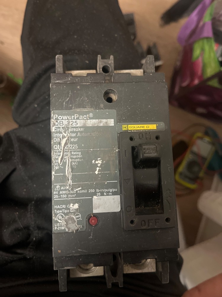 Square D QBL22225 225A 240V Circuit Breaker
