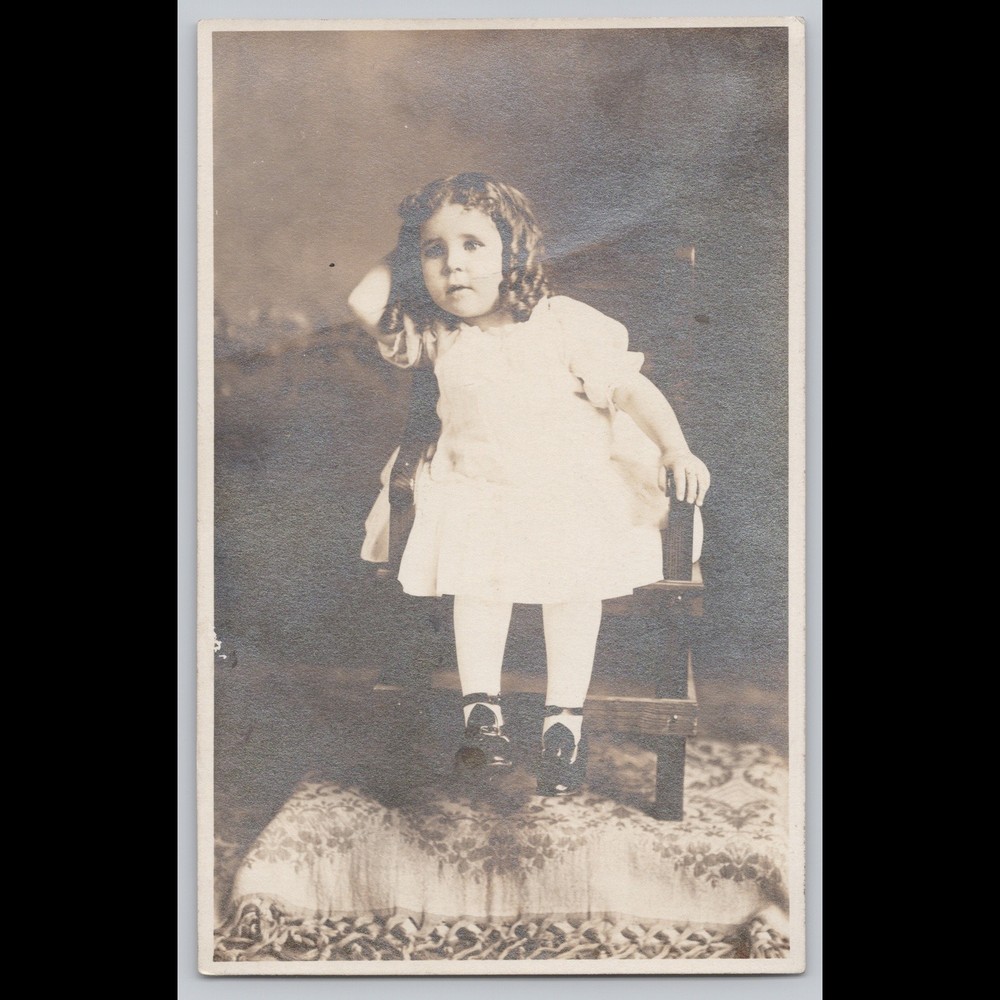 Postcard Real Photo RPPC Child Portrait Vintage Kruxo