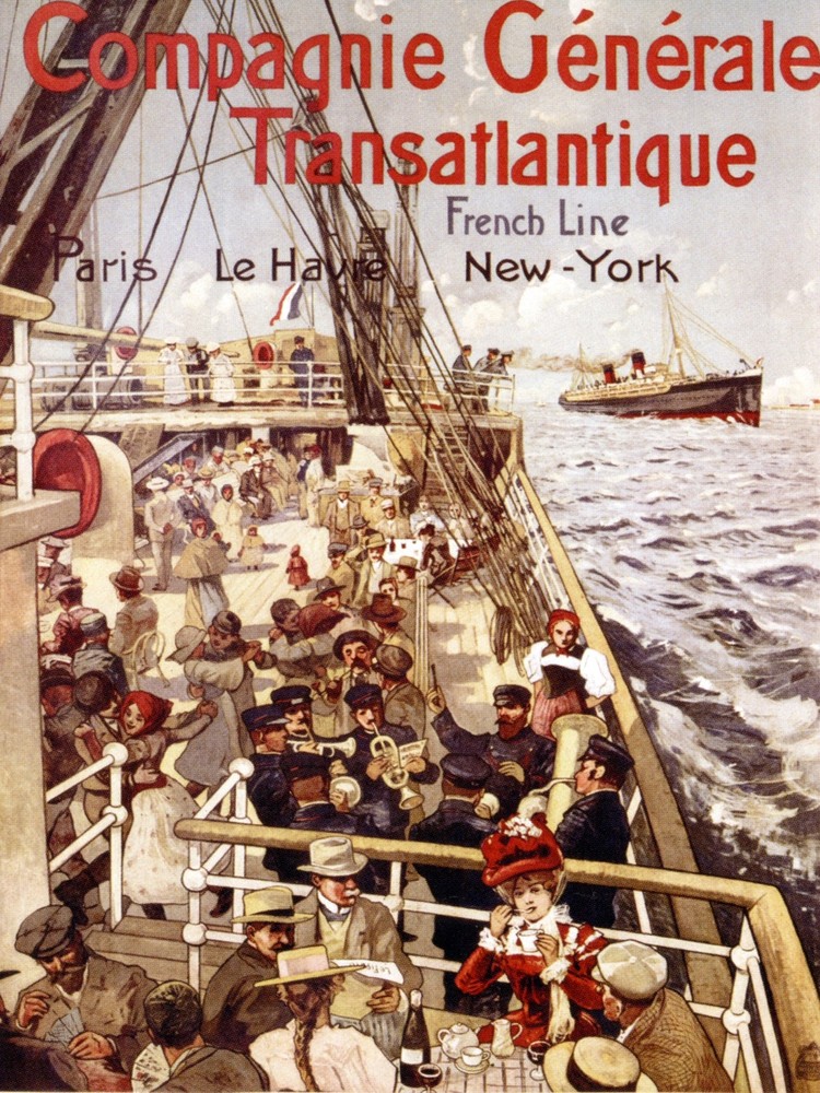 Decor Transatlantic General Campaign Travel Poster. Graphic Design. Art. 2091