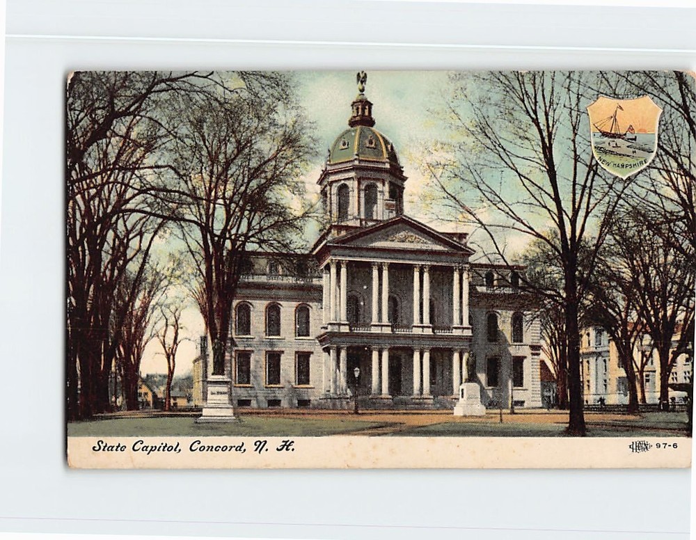 Postcard State Capitol Concord NH USA