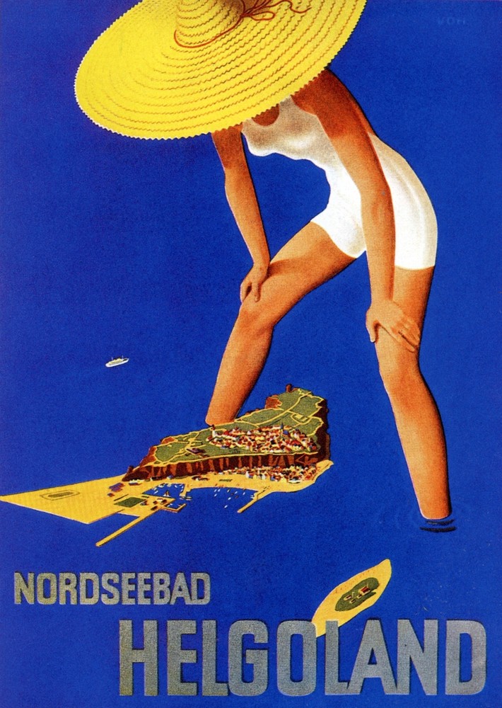 Decor Helgoland Travel Poster. Fine Graphic Art Design. Home Shop Wall Art. 2058