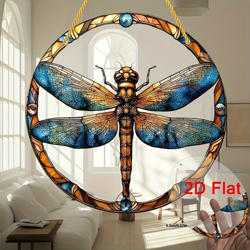 Dragonfly Suncatcher for Stained Glass Decor