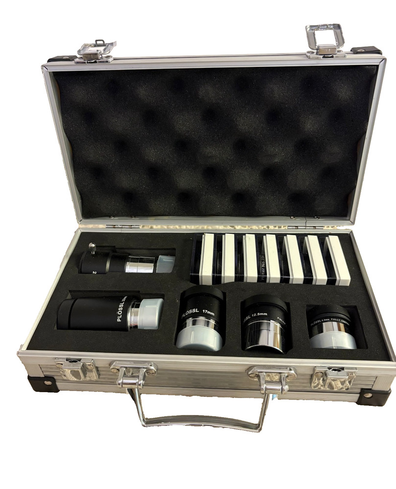 Astronomical 12 Piece 1.25'' Telescope Eyepiece and Filter Accessory Kit