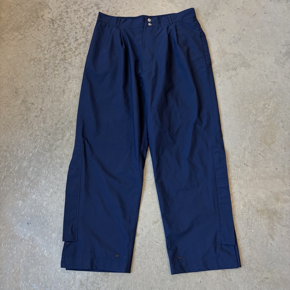 Zero Restriction Gore Tex Golf Pants Rain Waterproof Navy Blue Snap Size Medium