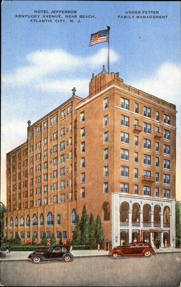 Hotel Jefferson Atlantic City New Jersey NJ 1940s