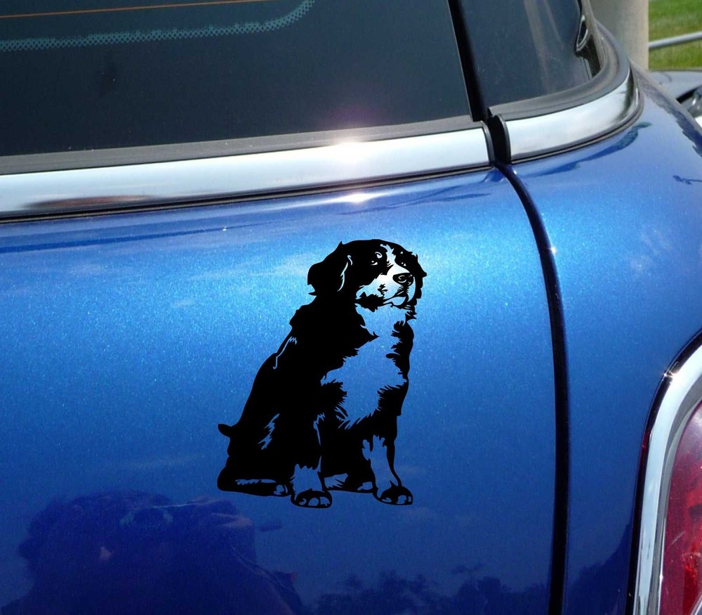 Funny Bernese Mountain Dog Decal Sticker for Car and Wall Decor