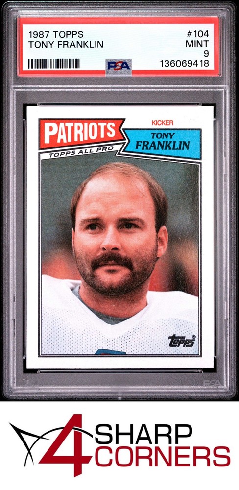 1987 Topps #104 Tony Franklin Patriots Psa 94SC offers the industry’s lowest rates. Consign today!