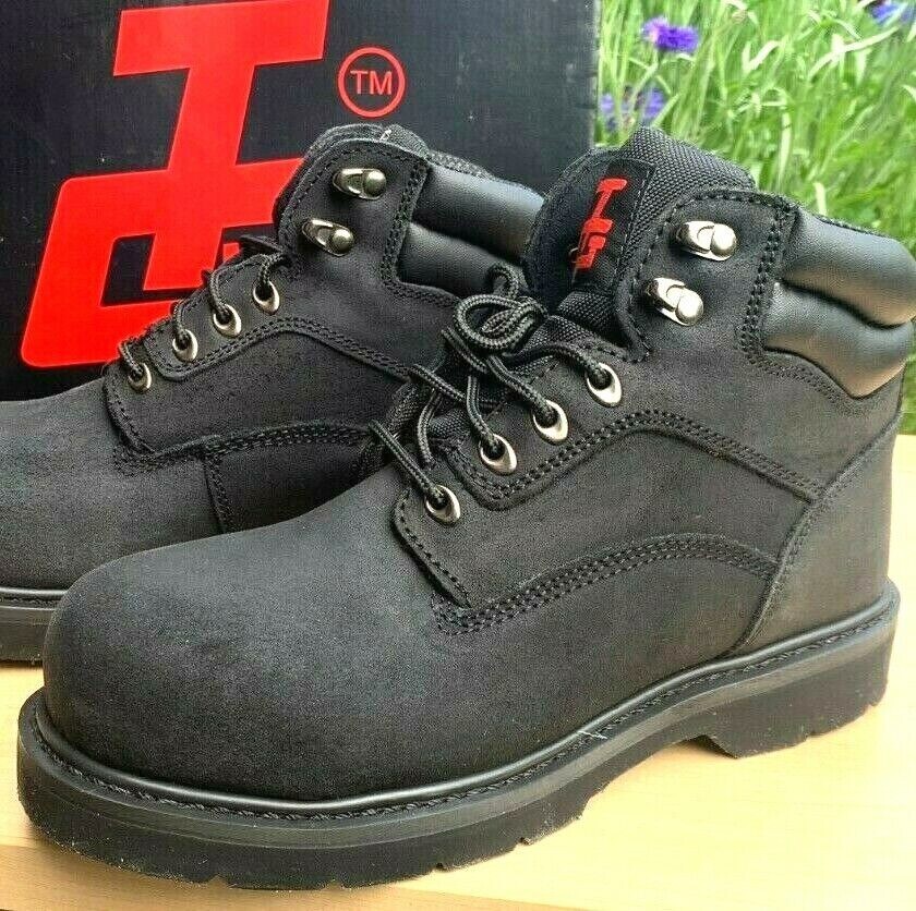 Thorogood TG Steel Toe Leather Work Boots for Construction Size 14 Wide